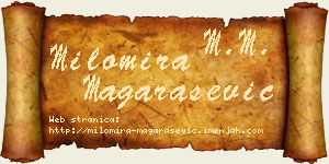 Milomira Magarašević vizit kartica